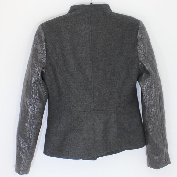 KENSIE NWOT Moto Jacket Snakeskin Print Fall Jacket Fall Coat XS - Picture 10 of 11